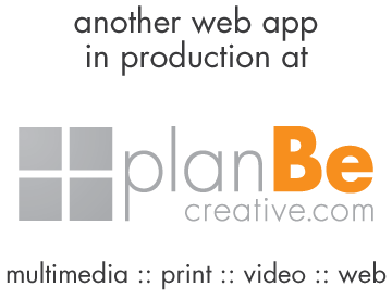 plan Be creative - multimedia, print video and web